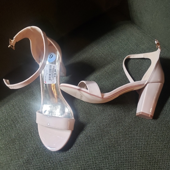 Nude Ankle Strap Heels - Picture 3 of 3